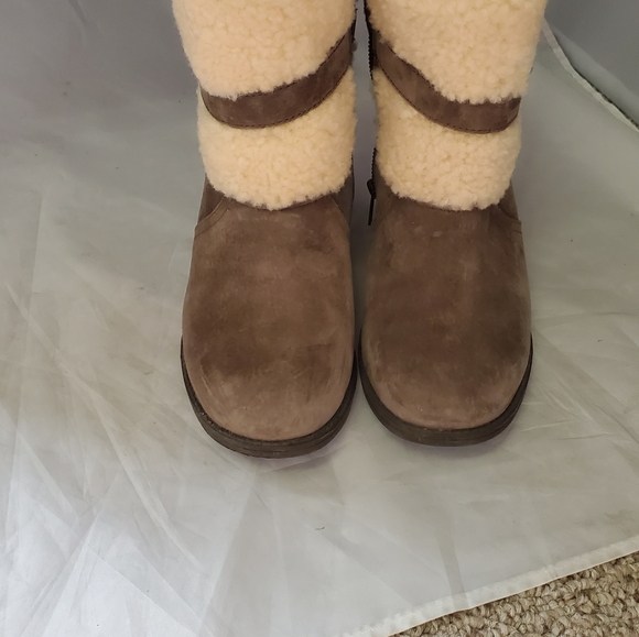 UGG Heeled Suede Ankle Boots - Picture 2 of 8